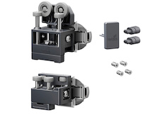 Комплект фурнітури для системи складних (розсувних) дверей Hettich WingLine L "medium" з нижньою направляючою, правий, 12 кг, без функції самозакривання, антрацит