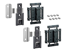 Комплект средних петель быстрого монтажа Hettich WingLine L без регулировкой, антрацит, 2 шт.