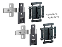 Комплект середніх завіс швидкого монтажу Hettich WingLine L із регулюванням, антрацит, 2 шт.