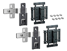 Комплект средних петель быстрого монтажа Hettich WingLine L с регулировкой, антрацит, 2 шт.