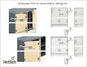 Комплект для системы складных дверей Pull to move Silent, WingLine L/S/230, heavy, белый
