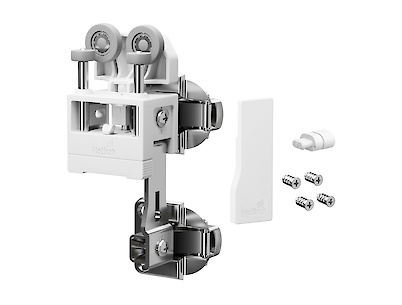 Комплект для системы складных/раздвижных дверей Hettich WingLine L light без нижней направляющей, правый, 12кг, без функции самозакрывания