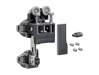 Комплект для системы складных/раздвижных дверей Hettich WingLine L light без нижней направляющей, левый, 12кг, без функции самозакрывания