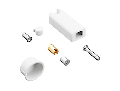 Механічний фіксатор Hettich у закритому положенні для механізму Push to move, WingLine L, білий