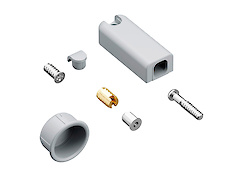 Механический фиксатор Hettich в закрытом положении для механизма Push to move, WingLine L, серый