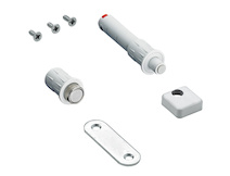 Комплект магнітних фіксаторів Hettich у закритому положенні для механізму Push to move, білий