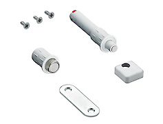 Комплект магнитных фиксаторов Hettich  в закрытом положении для механизма Push to move, белый