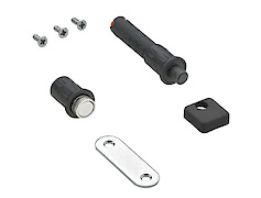 Комплект магнитных фиксаторов Hettich  в закрытом положении для механизма Push to move, антрацит