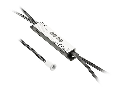 Вимикач безконтактний GTV MIKRO (на відкриття дверей), 1-режимний, 12V/36W, 1 датчик, білий