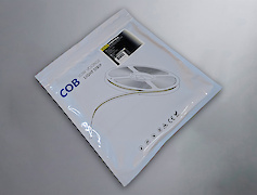 Світлодіодна стрічка (), COB 480L, 10W/м, 24V, 5мм, нейтральний білий (4300 K)