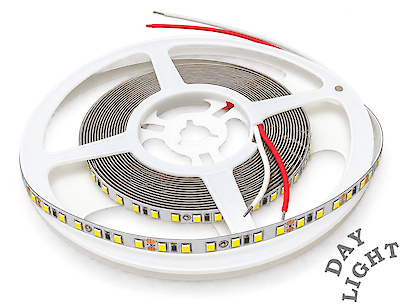 Світлодіодна стрічка (неізольована) SMD2835-120L, 24V, 13.5W/м, 8мм, нейтральний білий (4000-4500K)