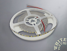 Світлодіодна стрічка (неізольована) SMD2835-120L, 24V, 13.5W/м, 8мм, теплий білий (2800-3200K)