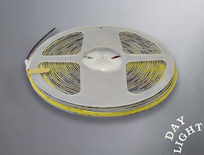 Светодиодная лента (неизолированная) COB-320L, 24V, 12W/м, 8мм, нейтральный белый (4000-4500K),10м