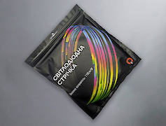 Світлодіодна стрічка (неізольована) COB-320L, 24V, 12W/м, 8мм,  білий (4000-4500K),10м