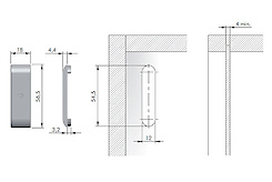 Заглушка CC1 к подвесам Libra H1,H2,H6 Italiana Ferramenta антрацит