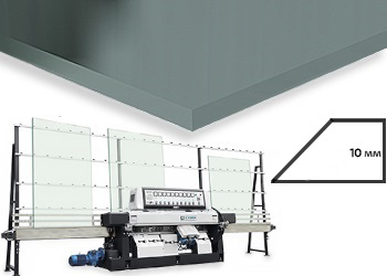 Поліровка зрізу торця скла або дзеркала 10 мм