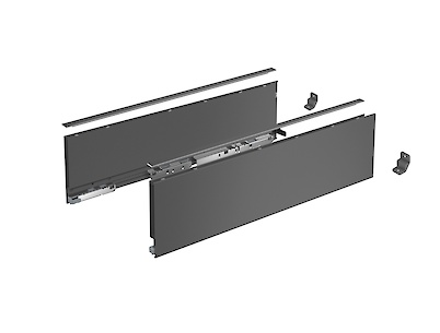 Комплект боковин ящика Hettich AvanTech YOU, h=139 L=350, антрацит