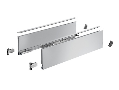 Комплект боковин ящика Hettich AvanTech YOU, h=139 L=350, серебро