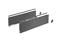 Комплект боковин ящика Hettich AvanTech YOU, h=139 L=400, антрацит