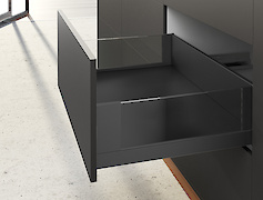 Комплект ящика Hettich Inlay AvanTech YOU, ліва та права, висота 187мм, довжина 350мм, антрацит