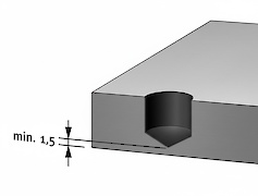 Стільниця кругла D=60см з компакт плити F206 ST9 Камінь П'єтра Гріджіа чорний, з фаскою