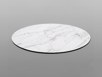 Стільниця кругла D=60см з компакт плити F800 ST9 Мармур Кришталь, з фаскою