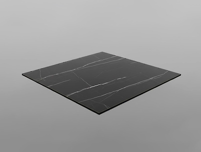 Стільниця квадратна 60х60см з компакт плити F206 ST9 Камінь П'єтра Гріджіа чорний, з фаскою