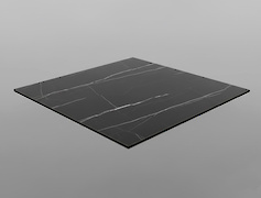 Столешница квадратная 100х100см из компакт плиты F206 ST9 Камень Пьетра Гриджиа черный, с фаской