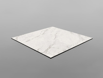 Столешница квадратная 60х60см из компакт плиты F800 ST9 Мрамор Хрусталь, с фаской