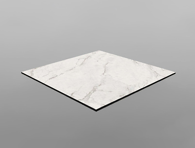 Стільниця квадратна 60х60см з компакт плити F800 ST9 Мармур Кришталь, з фаскою