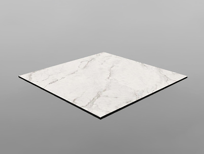 Стільниця квадратна 100х100см з компакт плити F800 ST9 Мармур Кришталь, з фаскою