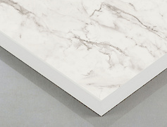 Столешница из компакт-плиты Egger 12мм F8001 ST9  Мрамор Хрусталь сплошной