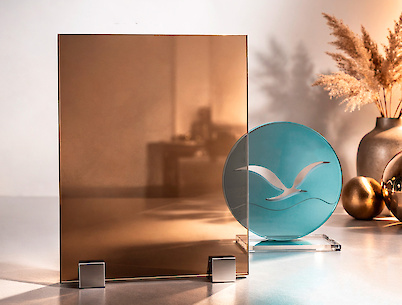 Скло 4 мм Стопсол бронза 3210х2250