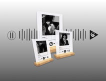 Стекло А4 с подставкой LED