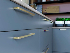 Мебельная ручка GTV NYXA L-138 мм, золото  ( UZ-NYXA-128-18)