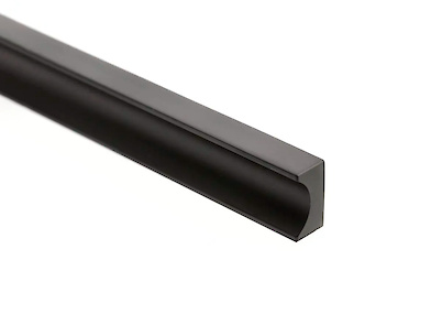 Мебельная ручка профильная GTV GROOVE, L=1200 мм, матовая черная (UA-GROOVE-1200-20M)