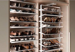 Поворотна полиця GTV ELITE для взуття, 8 полиць, 1330-1480, антрацит