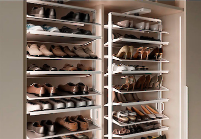 Поворотна полиця GTV ELITE для взуття, 12 полиць, 1890-2040мм, антрацит