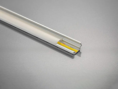 Алюмінієвий профіль врізний кутовий під LED , GLAX GTV L =2мм, алюміній