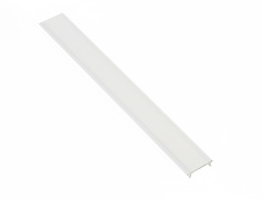 Розсіювач світла (плоский) в алюмінієвий профіль під LED  стрічку, GLAX GTV MINI L=3м, молочний