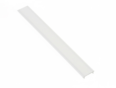 Рассеиватель света (плоский) в алюминиевый профиль под LED ленту, GLAX GTV MINI L=3м, молочний