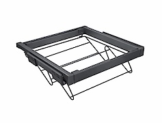 Кошик для взуття з дроту Elite GTV 800 мм з доводчиком, антрацит