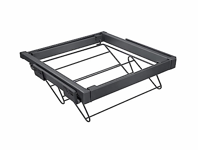 Кошик для взуття з дроту Elite GTV 800 мм з дотягувачем, антрацит