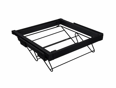 Кошик для взуття з дроту Elite GTV 800 мм з дотягувачем, чорний