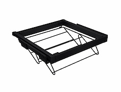 Кошик для взуття з дроту Elite GTV 900 мм з дотягувачем, чорний