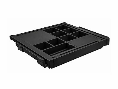 Полиця з органайзером Elite GTV 900мм з дотягувачем, чорний