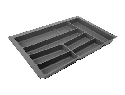 Лоток для столових приладів Volpato для модуля шириною 800мм (740х490), графіт