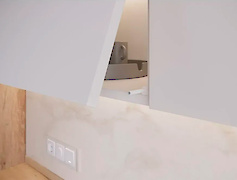 Выталкиватель для фасадов GTV SALTO NOVA длинный с силиконовым окончанием, белый