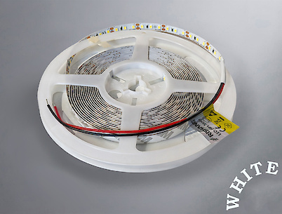 Светодиодная лента (неизолированная) SMD2835-120L, 12V, 8,6W/м,  8мм, белый (5000K)