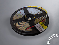 Світлодіодна стрічка (неізольована), COB 320L, 24V, 10W/м, 8мм, білий (5000 K)